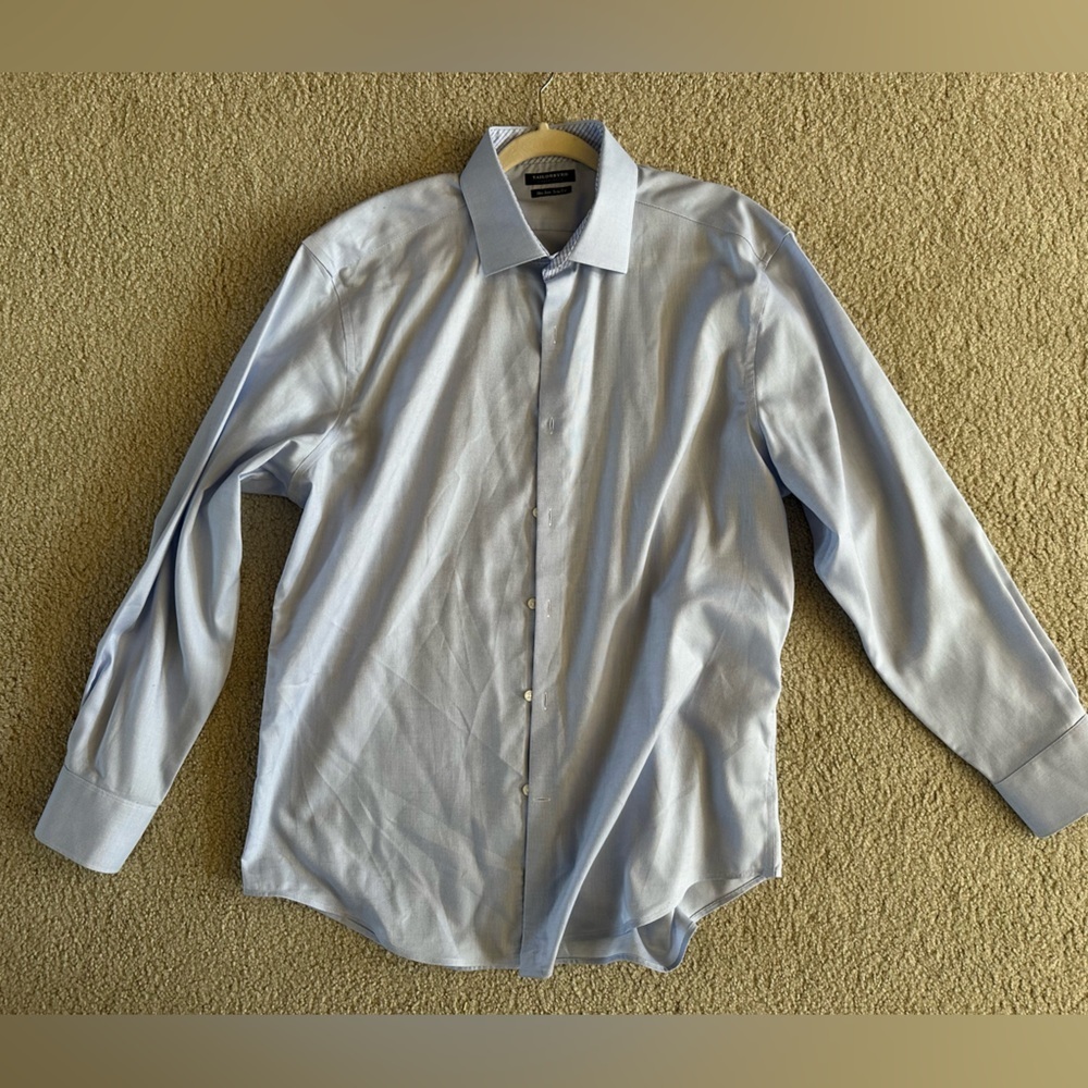 Tailorbyrd Collection Light Blue Dress Shirt Trim Fit